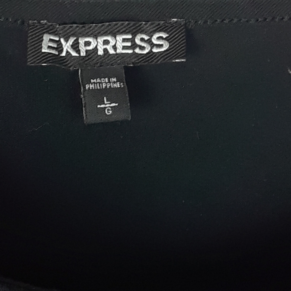 Express Black Crop Top Tank Large - Picture 6 of 7